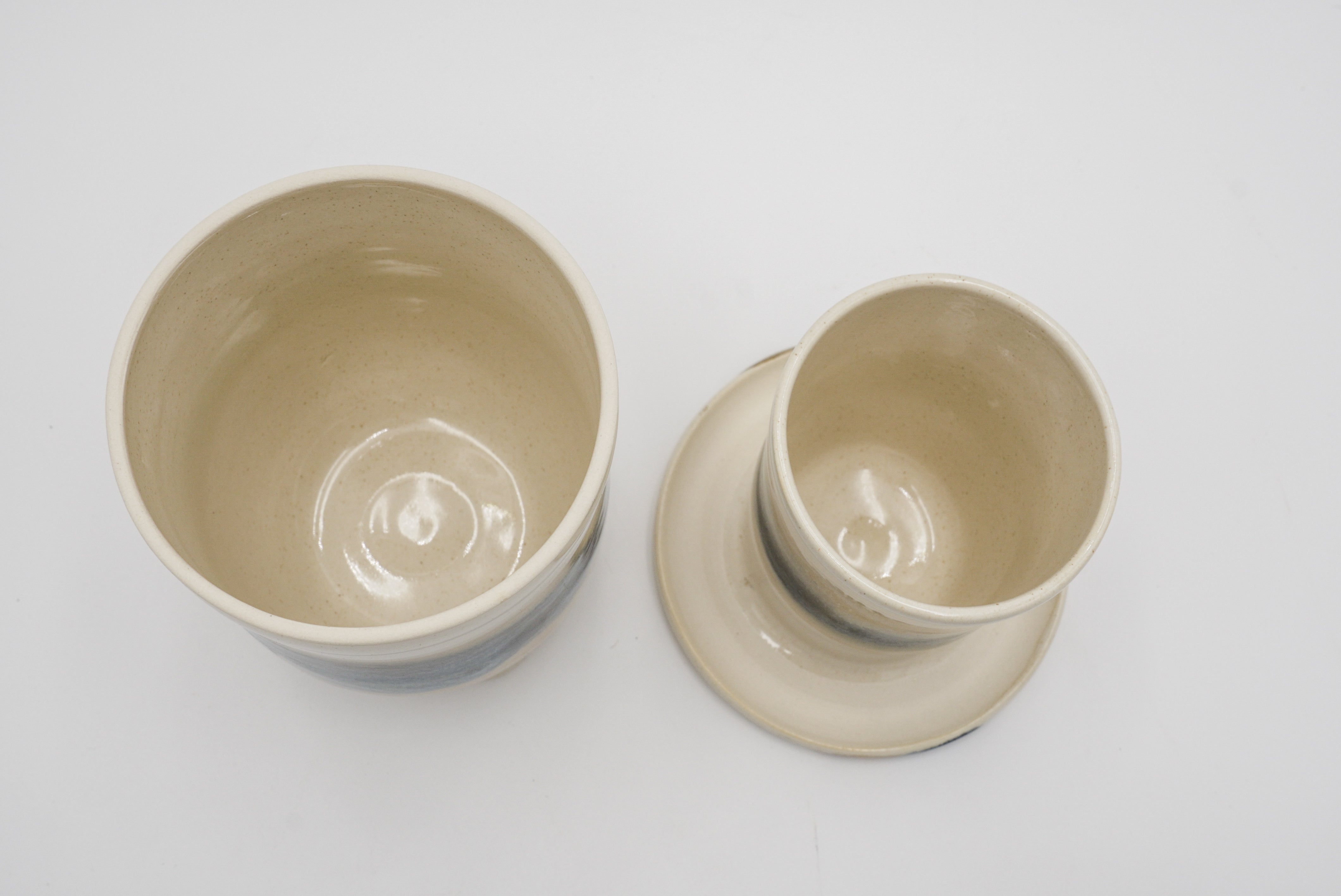 Butter Crocks, French Style Stoneware Container for Storing Butter