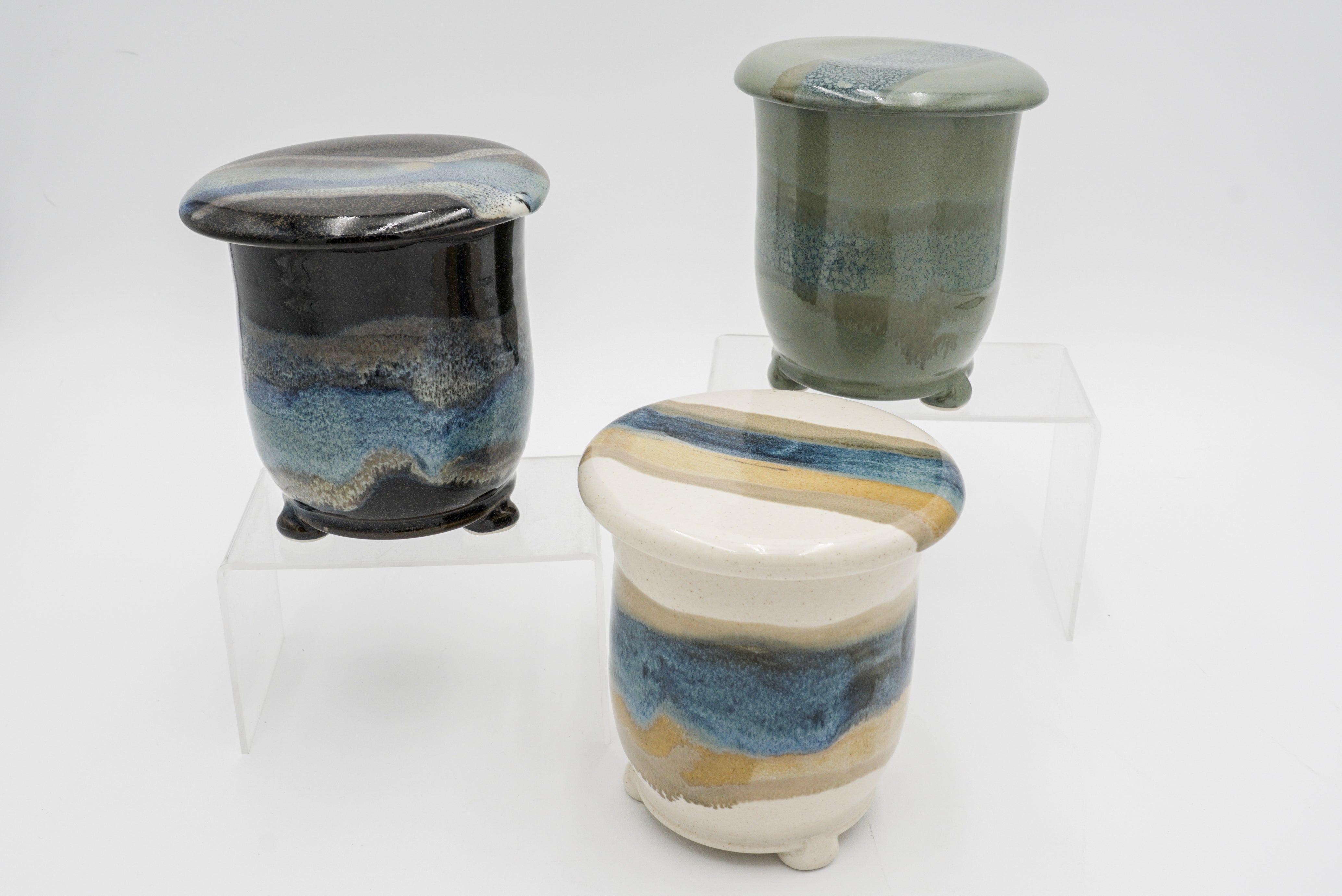 Butter Crocks, French Style Stoneware Container for Storing Butter
