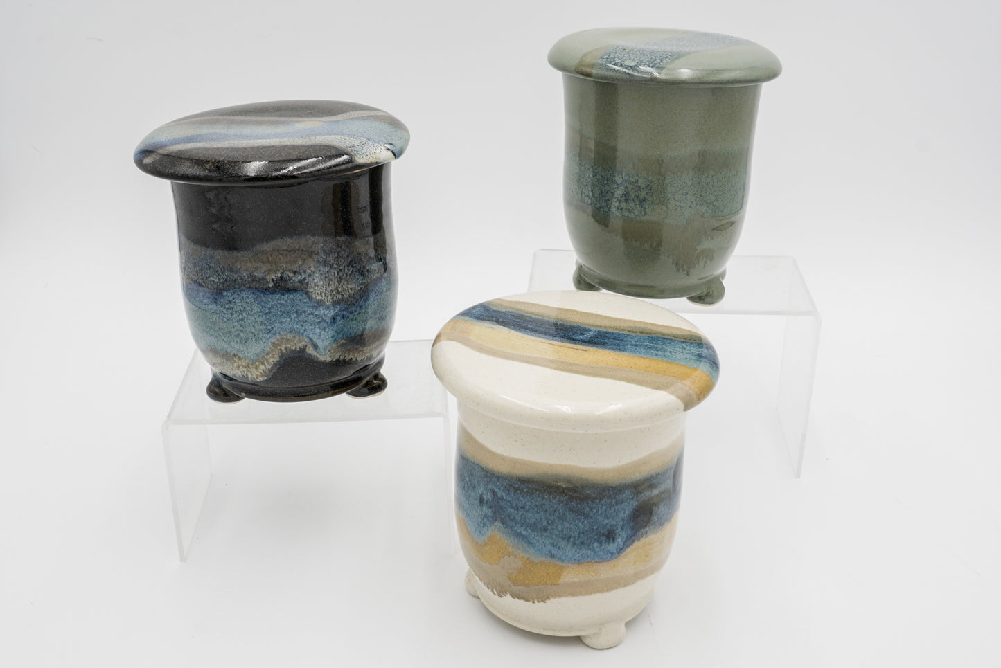 Butter Crocks, French Style Stoneware Container for Storing Butter