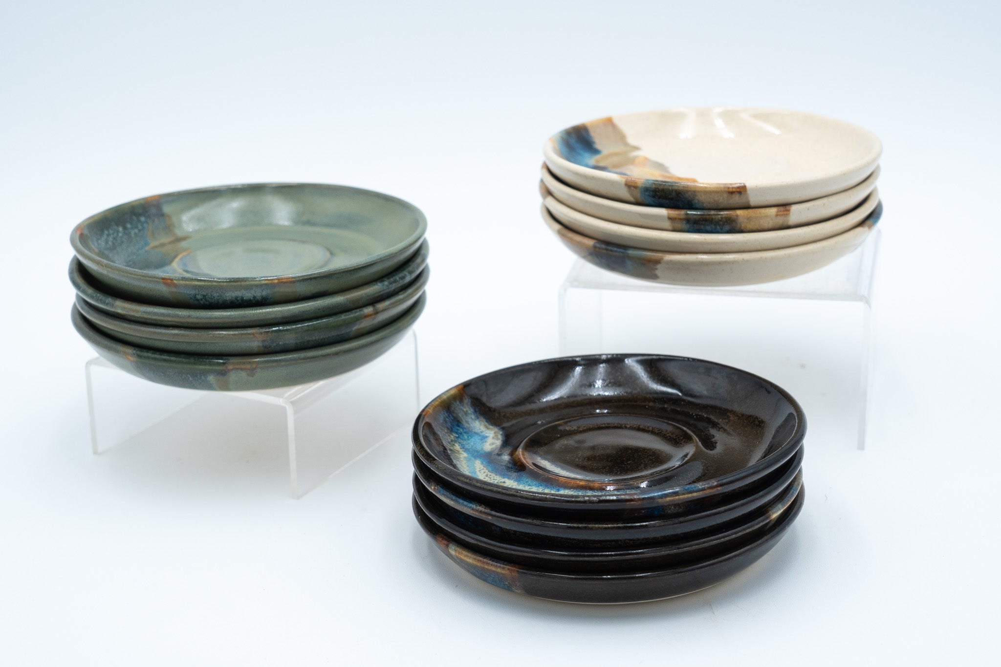 Ceramic Espresso Cup and Optional Saucer, 3.5 to 4 Fluid Ounces Stoneware Handmade Pottery