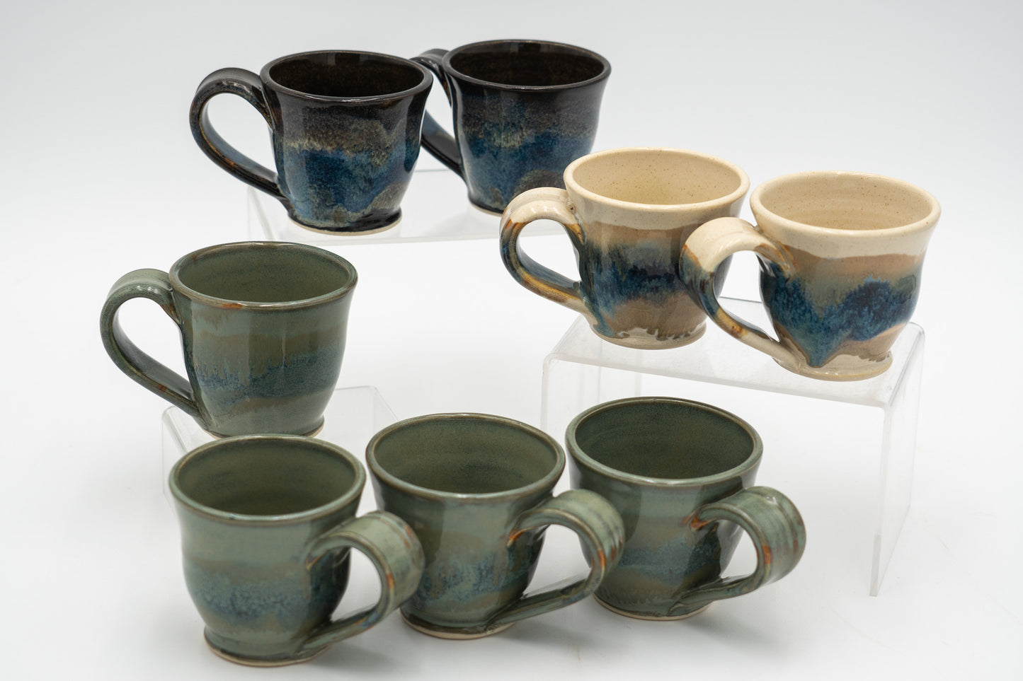 Ceramic Espresso Cup and Optional Saucer, 3.5 to 4 Fluid Ounces Stoneware Handmade Pottery