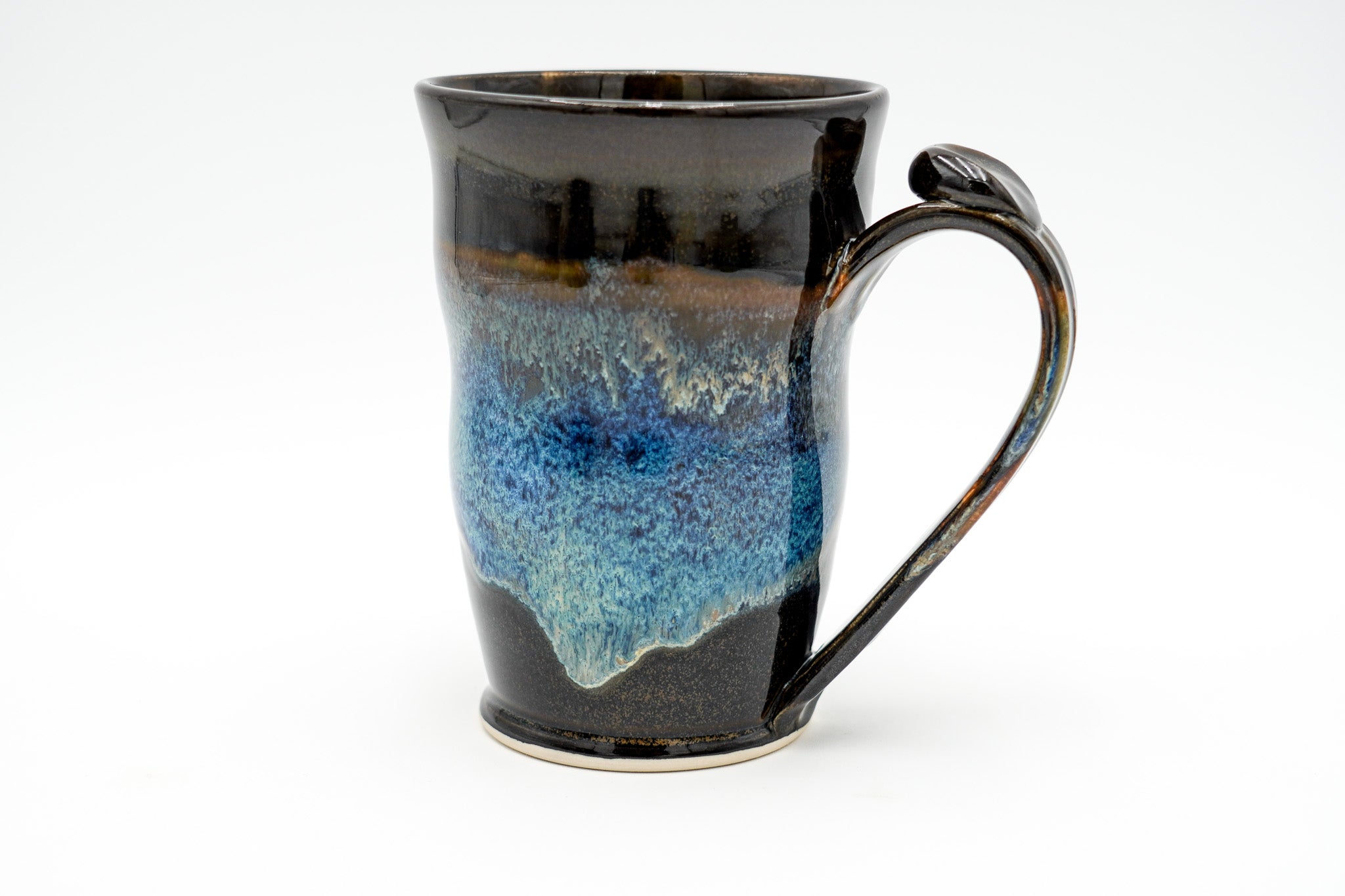 24 oz Extra Large Pottery Mug: Ceramic Stoneware Cup, Wheel Thrown and Lighter Form