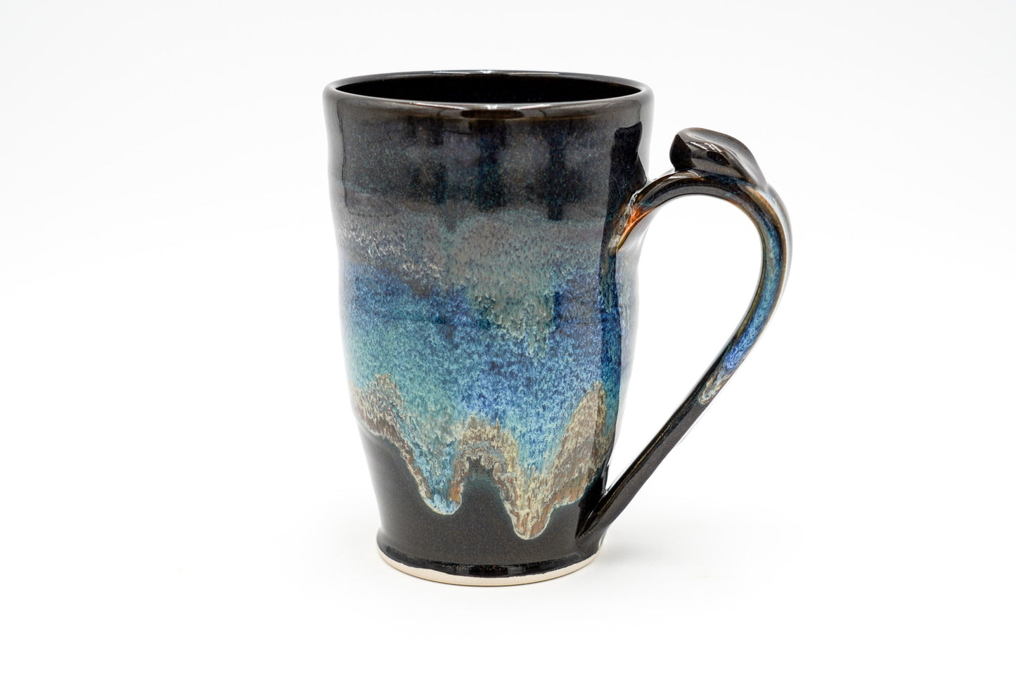 20 Oz Mug Large Pottery Ceramic Coffee Cup Thrown Lighter and with a Pulled Handle