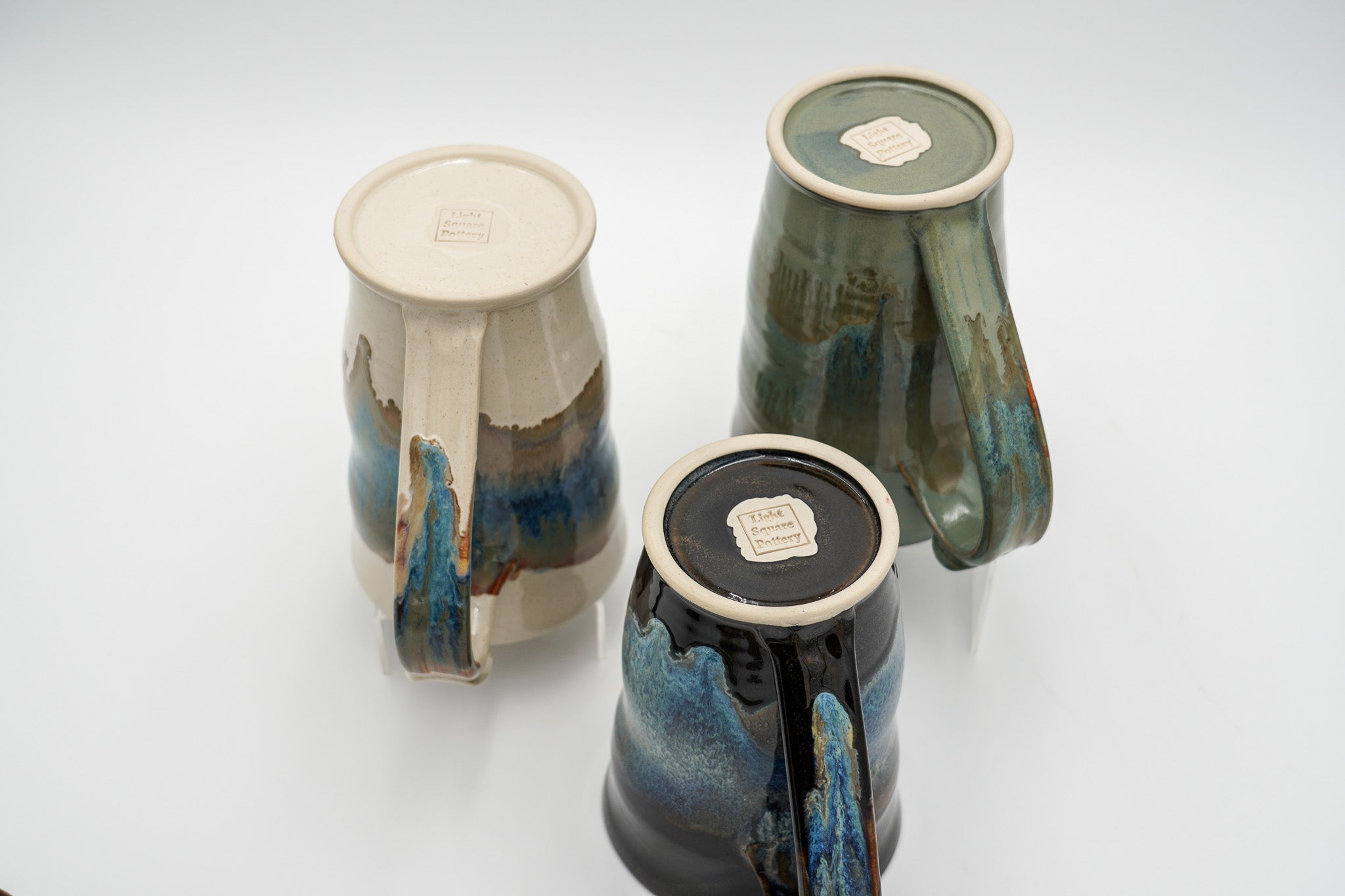 24 oz Extra Large Pottery Mug: Ceramic Stoneware Cup, Wheel Thrown and Lighter Form