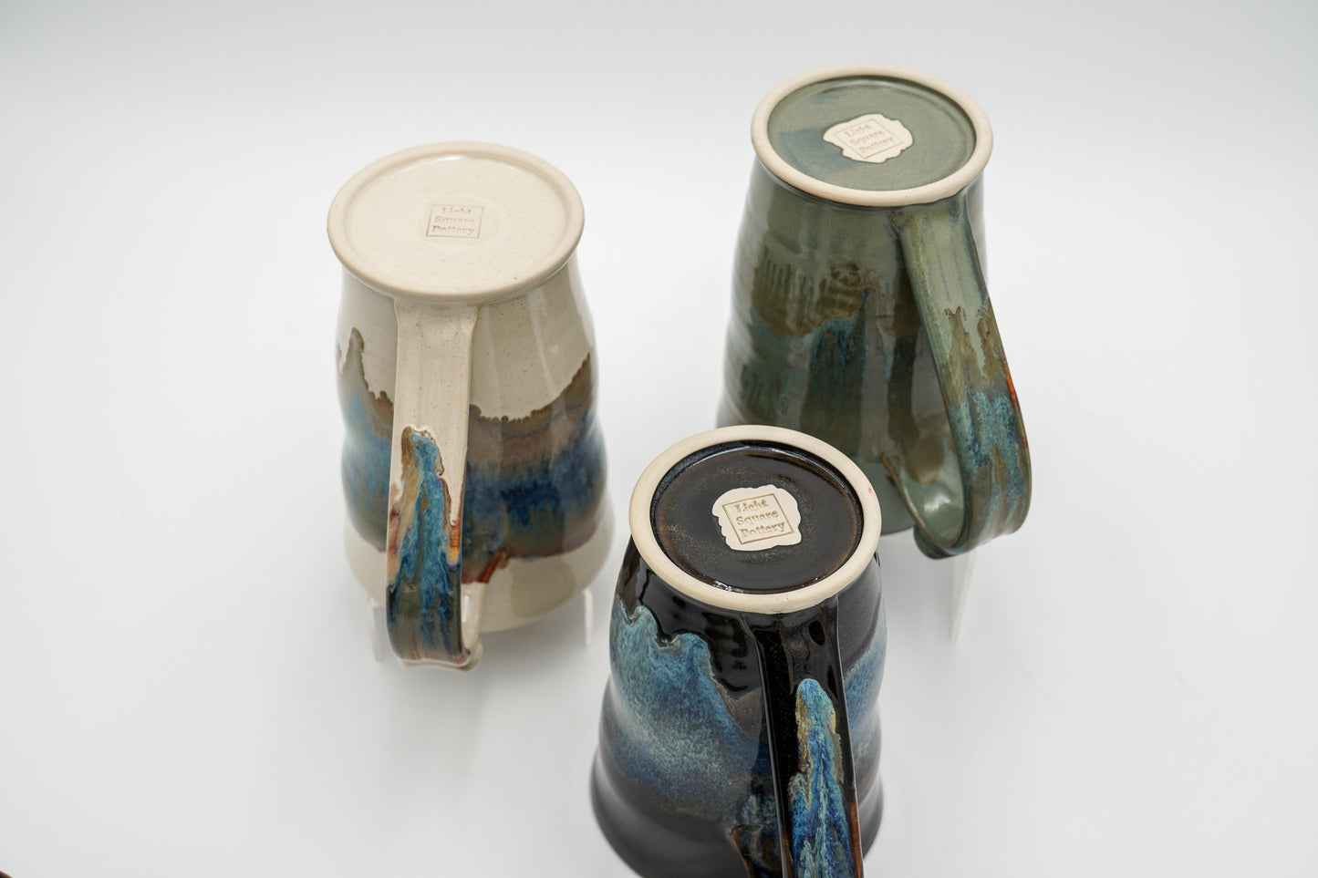 24 oz Extra Large Pottery Mug: Ceramic Stoneware Cup, Wheel Thrown and Lighter Form