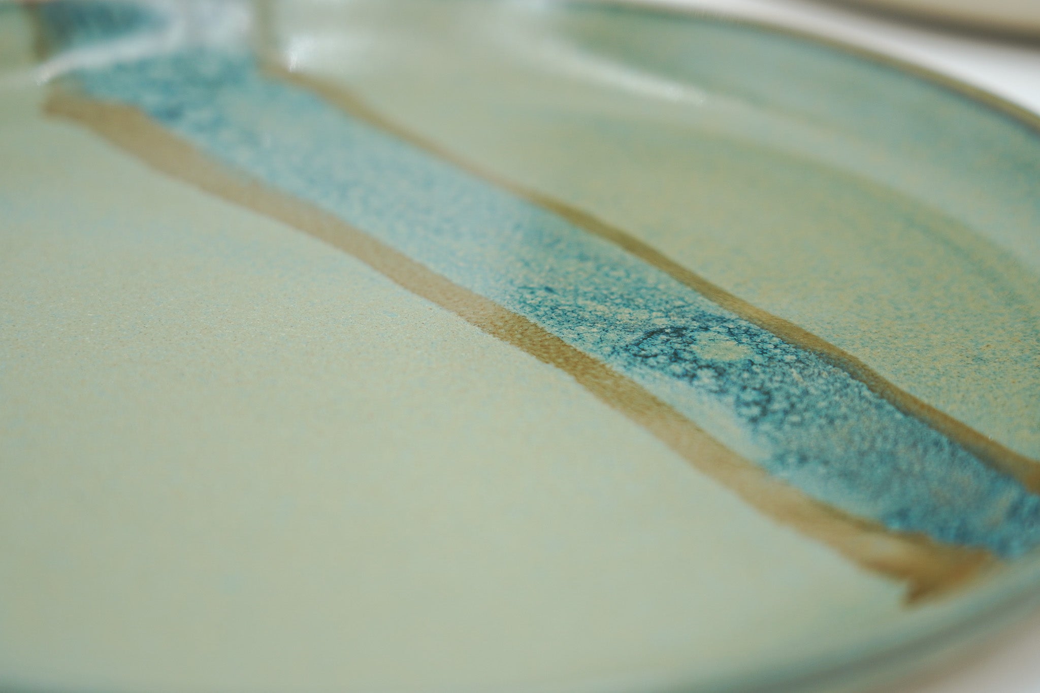 Handmade Stoneware Lunch Plate: Modern Coupe Style, Stackable - 8.25"