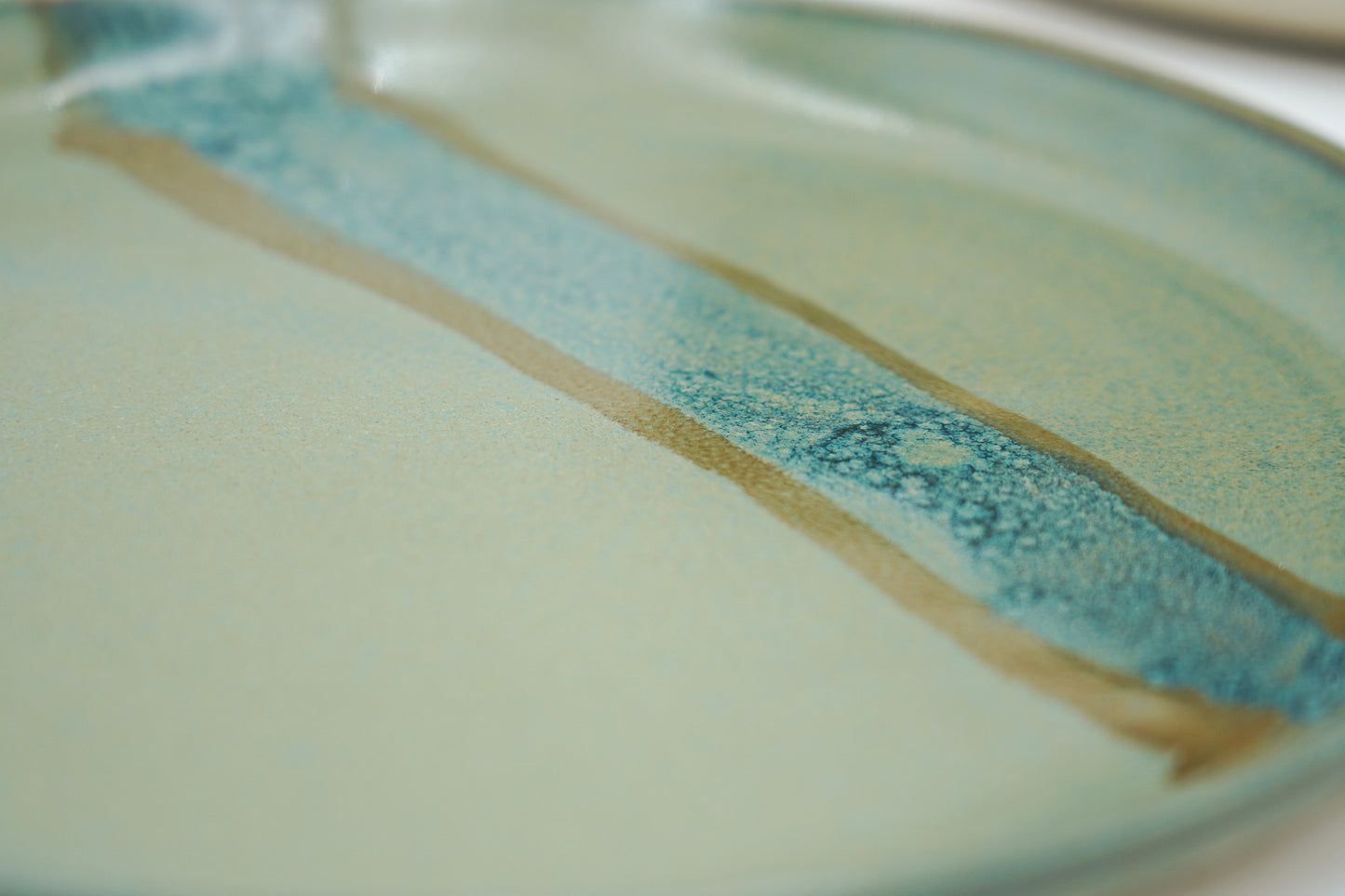 Handmade Stoneware Lunch Plate: Modern Coupe Style, Stackable - 8.25"