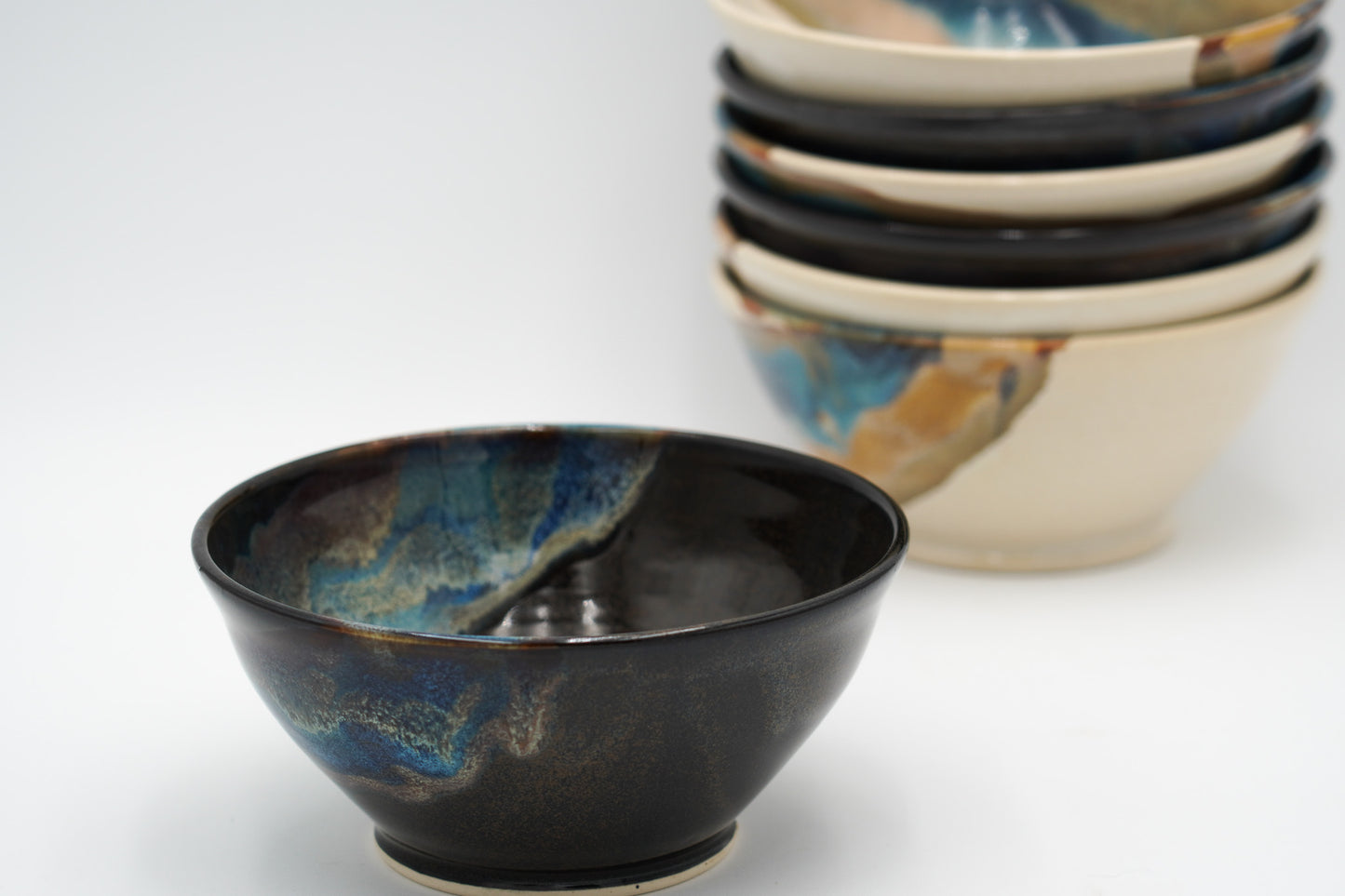 Pottery Bowls: Wheel Thrown Stoneware Tableware for Salad, Soup, Pasta, Cereal, Whatever You Like