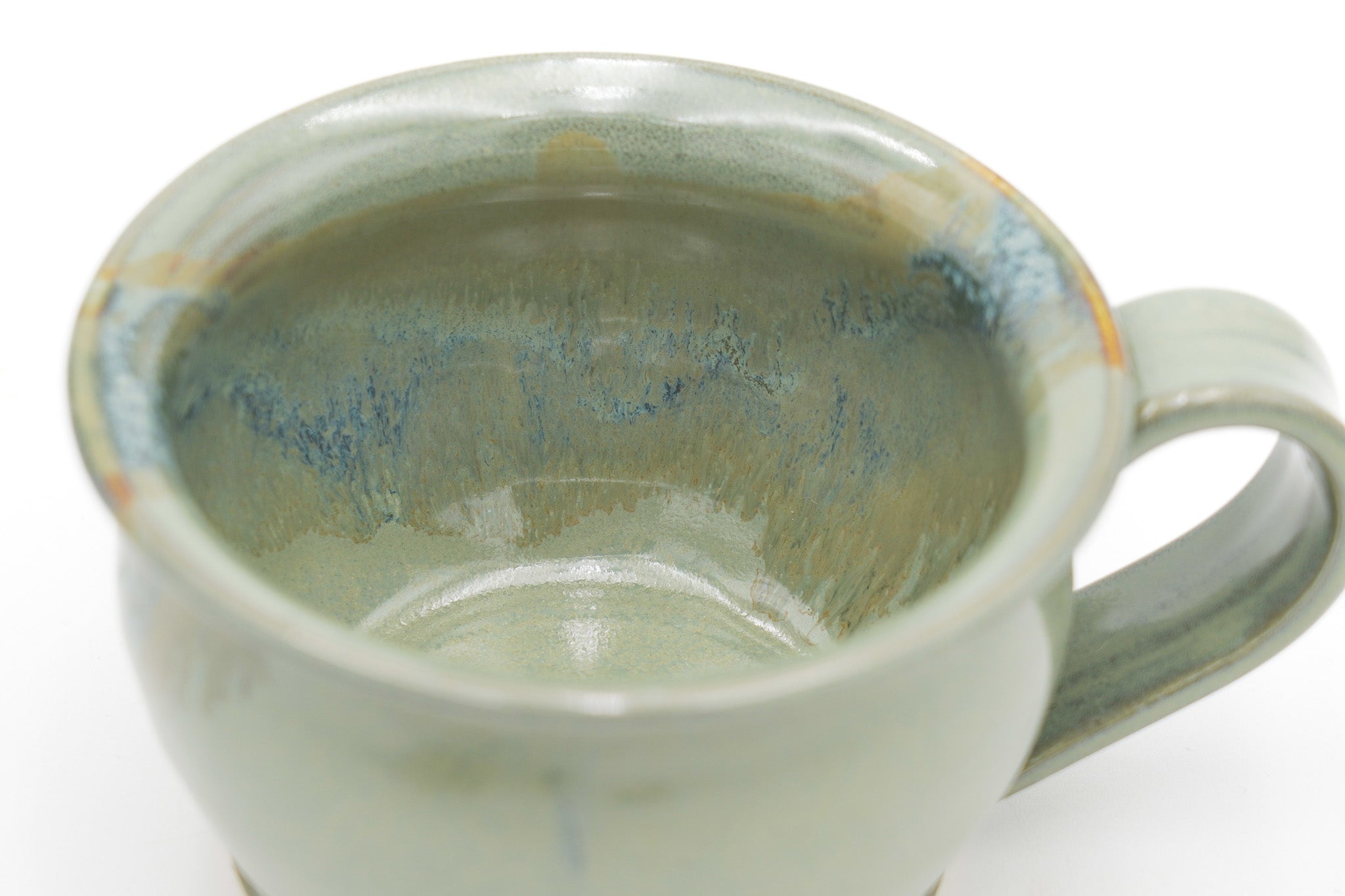 Pottery Soup Mug: Stoneware Ceramic Handled Bowl for Cereal Chili Salad, 20 ounces size