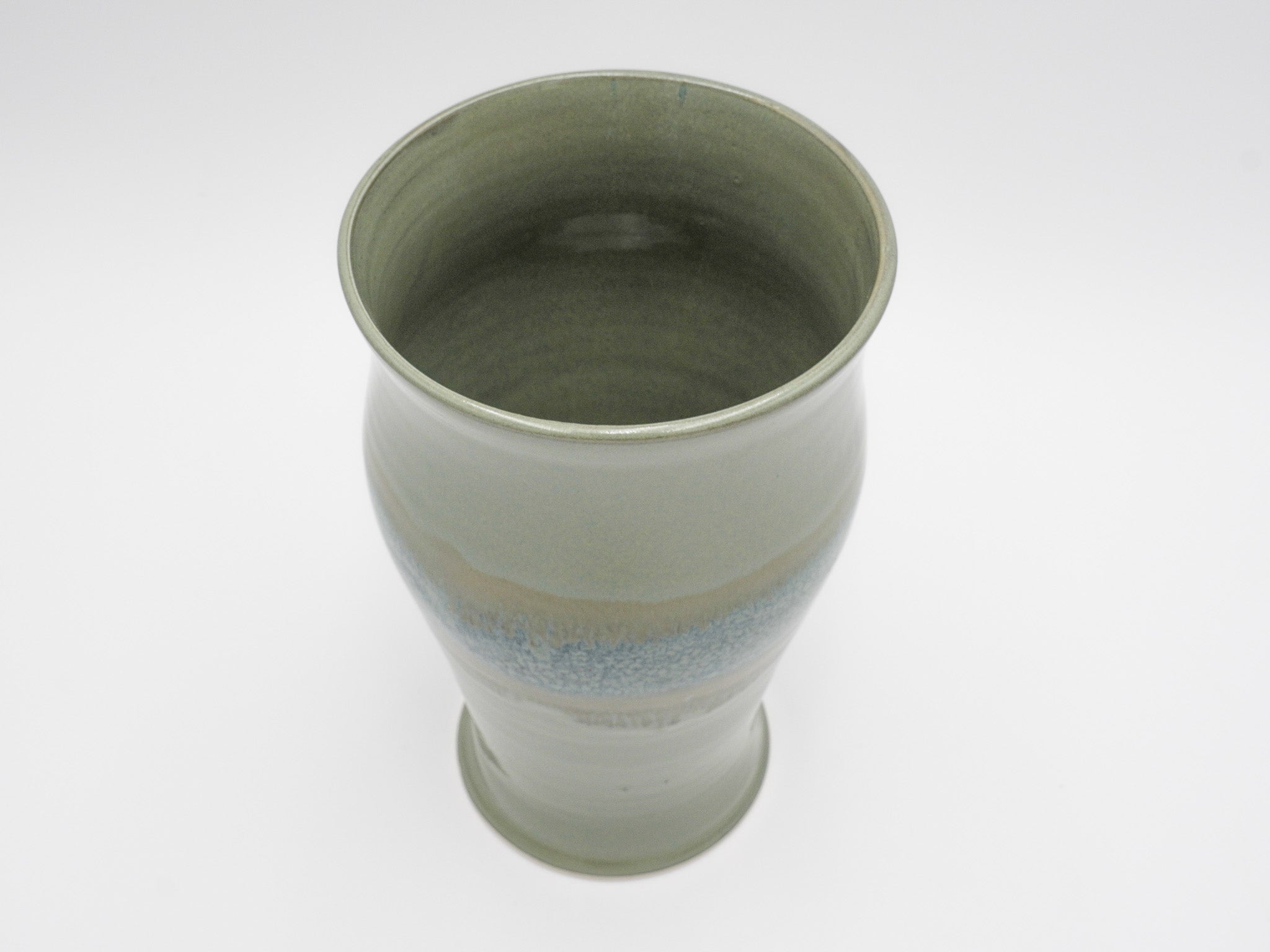 Handmade Pottery Vase: Wheel Thrown Stoneware Flower Vessel for Your Favorite Bouquets