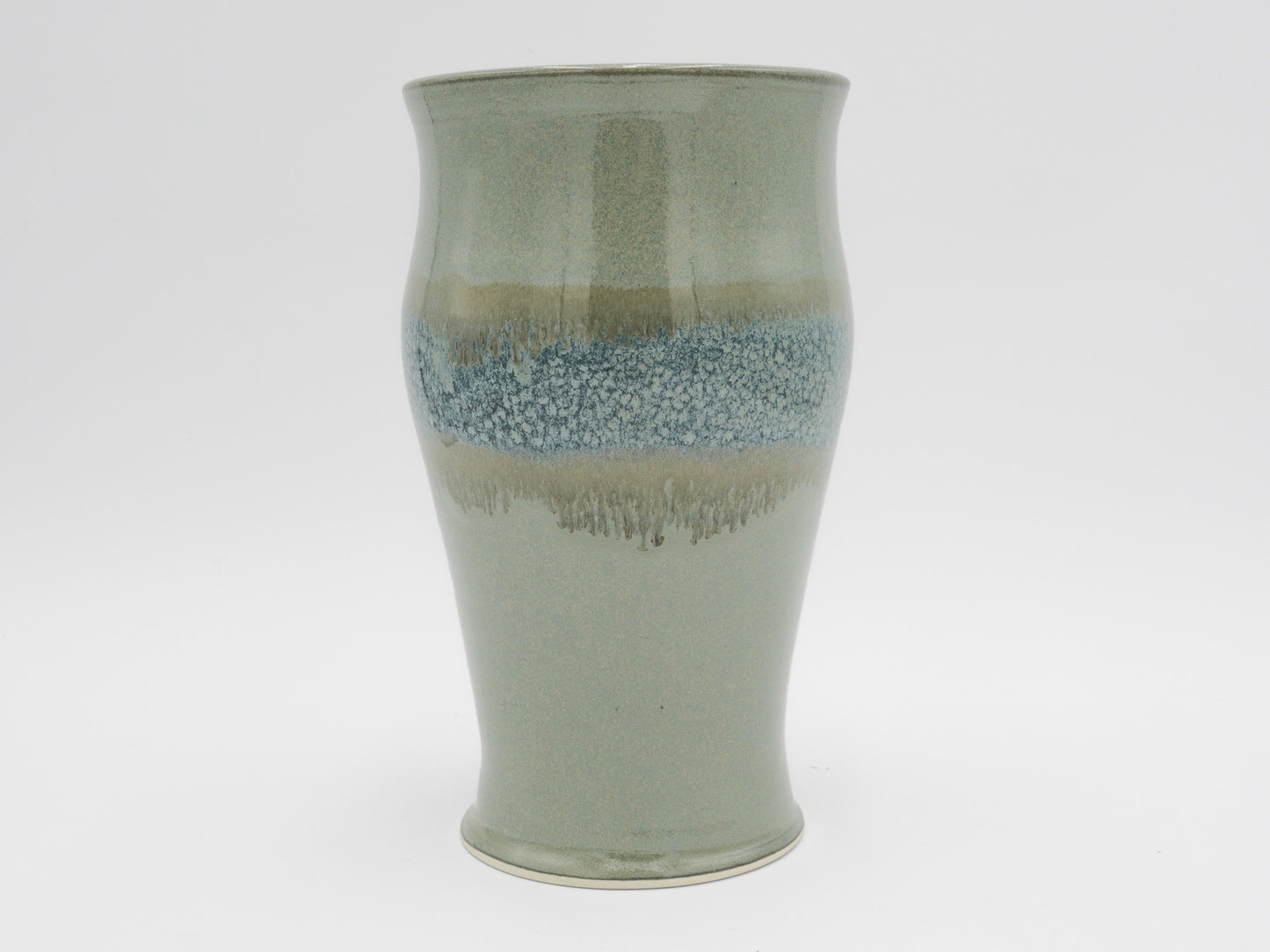 Handmade Pottery Vase: Wheel Thrown Stoneware Flower Vessel for Your Favorite Bouquets