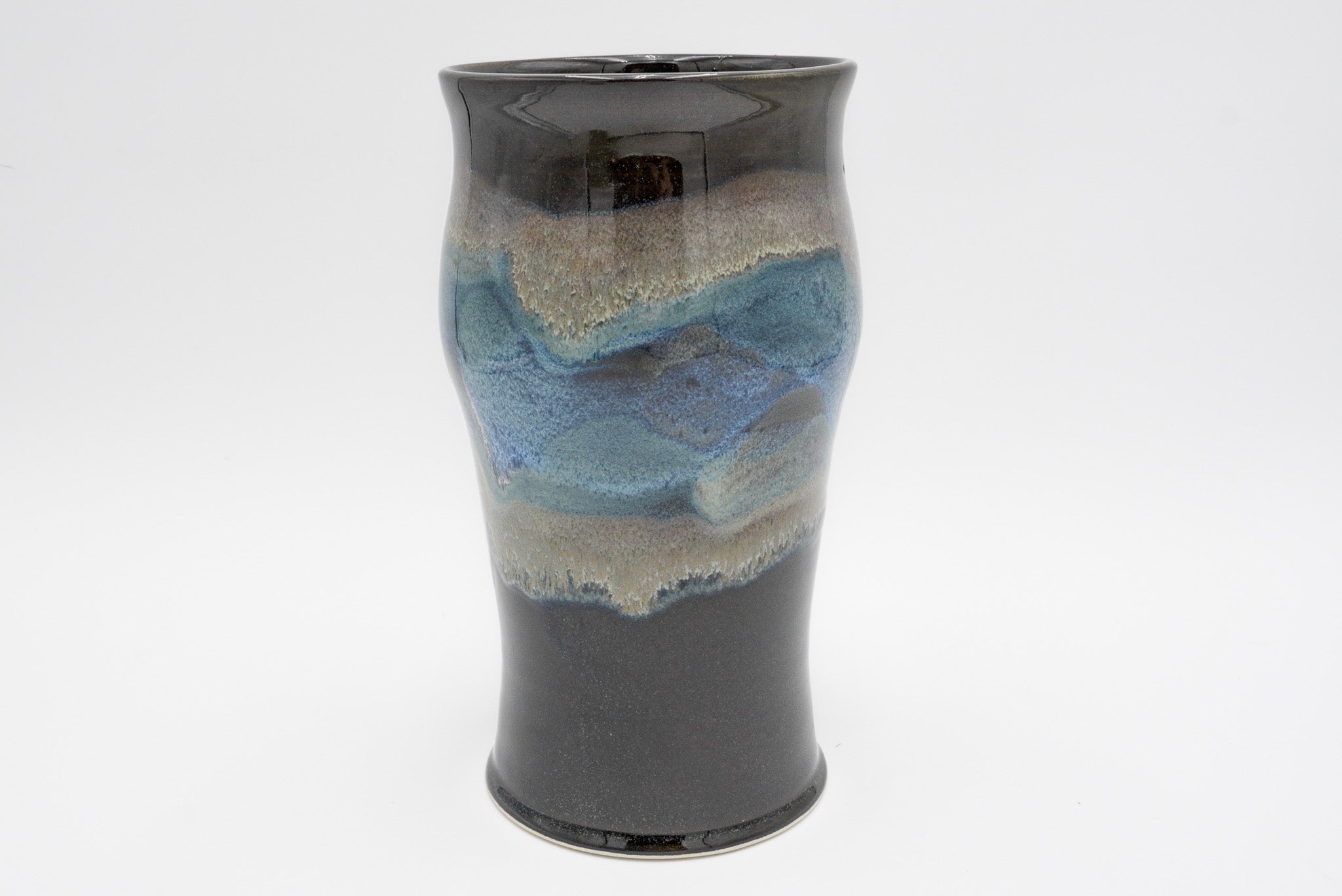 Handmade Pottery Vase: Wheel Thrown Stoneware Flower Vessel for Your Favorite Bouquets