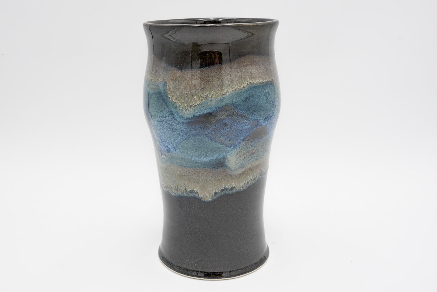 Handmade Pottery Vase: Wheel Thrown Stoneware Flower Vessel for Your Favorite Bouquets