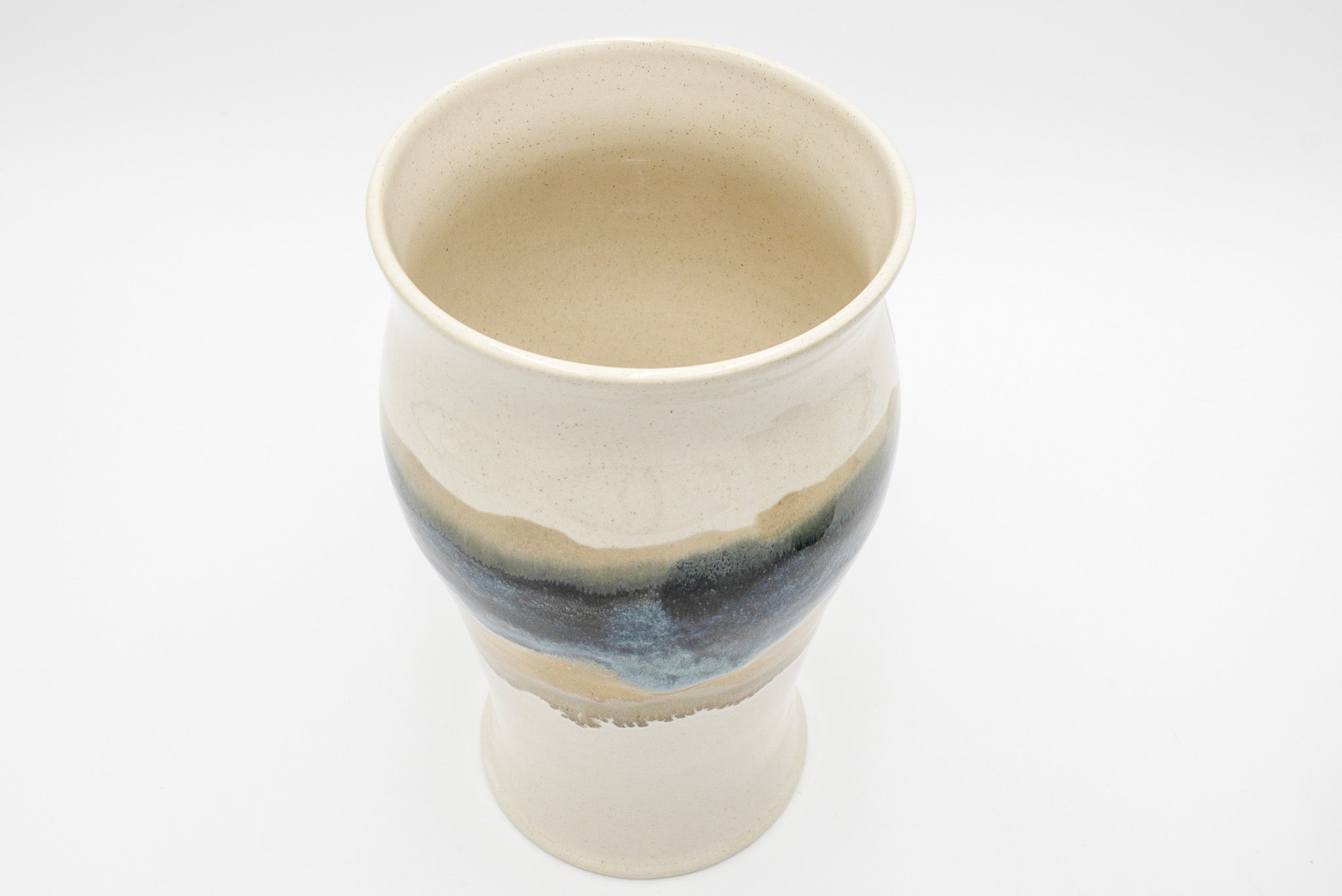 Handmade Pottery Vase: Wheel Thrown Stoneware Flower Vessel for Your Favorite Bouquets