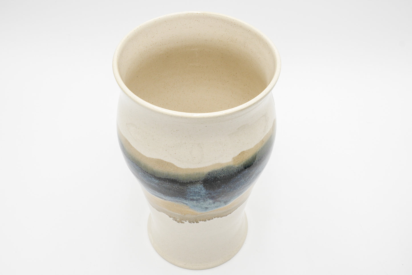 Handmade Pottery Vase: Wheel Thrown Stoneware Flower Vessel for Your Favorite Bouquets